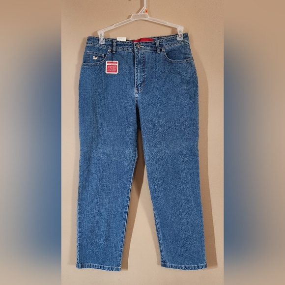 Gloria Vanderbilt Amanda Women's Tapered Leg Classic Fit Jeans 14 Short New - Picture 3 of 11